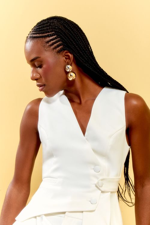 COLETE ALFAIATARIA IRREGULAR PREGAS