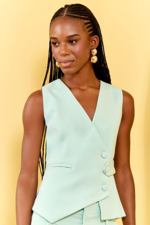 COLETE ALFAIATARIA IRREGULAR PREGAS