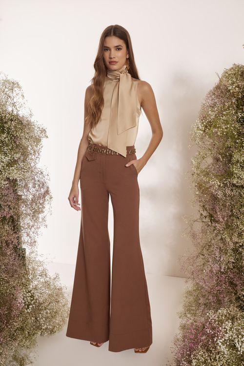 CALÇA CREPE MIX LAPELA