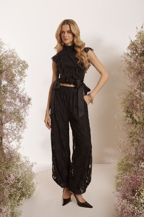 BLUSA BABADOS RENDA LA BOHEME